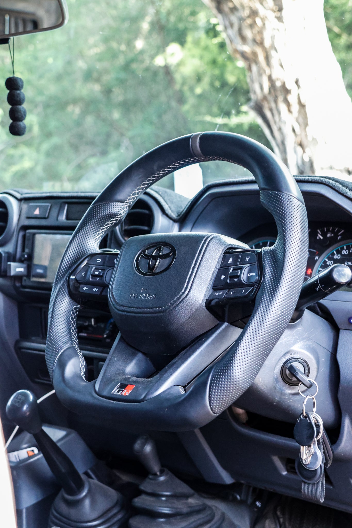 Toyota 200 Series Leather Steering Wheel Upgrade