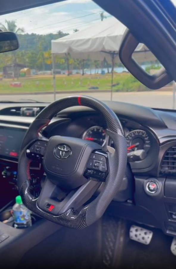 Toyota Hilux N80 Carbon Fibre Steering Wheel Upgrade (2015–2025)