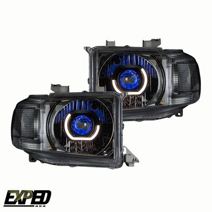 LED Angry Eye Style Headlights for Toyota 70 Series Landcruiser 2007-2023