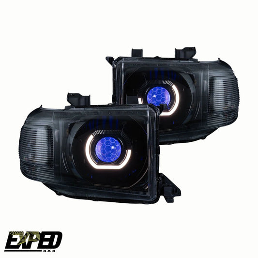 LED Angry Eye Style Headlights for Toyota 70 Series Landcruiser 2007-2023