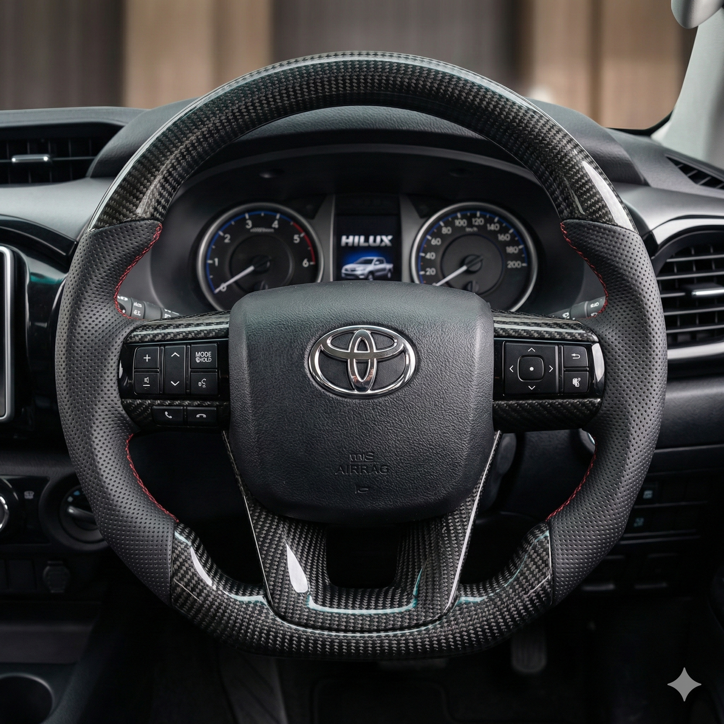 Carbon Fibre Sport Steering Wheel Core Upgrade For Toyota Hilux N80