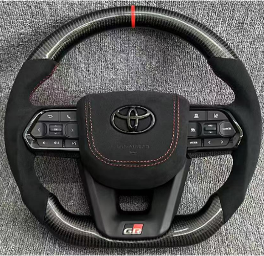 Toyota Hilux Carbon Fibre Alcantara Steering Wheel Upgrade