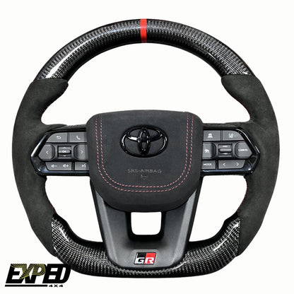 Toyota 70 Series Carbon Fibre Steering Wheel Upgrade