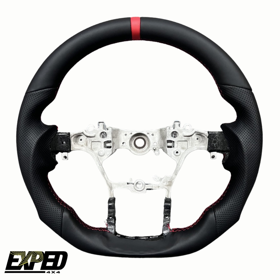 Leather Merlot Red GRS Steering Wheel Core Upgrade For Toyota Hilux N80