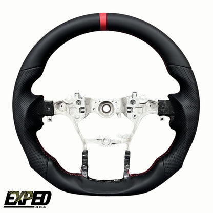 Leather Merlot Red GRS Steering Wheel Core Upgrade For Toyota Hilux N80