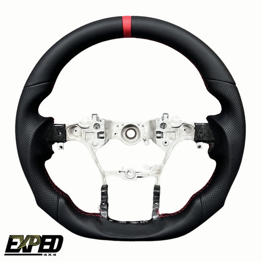 Leather Merlot Red GRS Steering Wheel Core Upgrade For Toyota Hilux N80