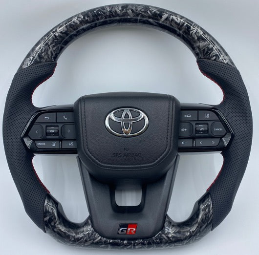 Toyota Hilux Forged Carbon GR Steering Wheel Upgrade