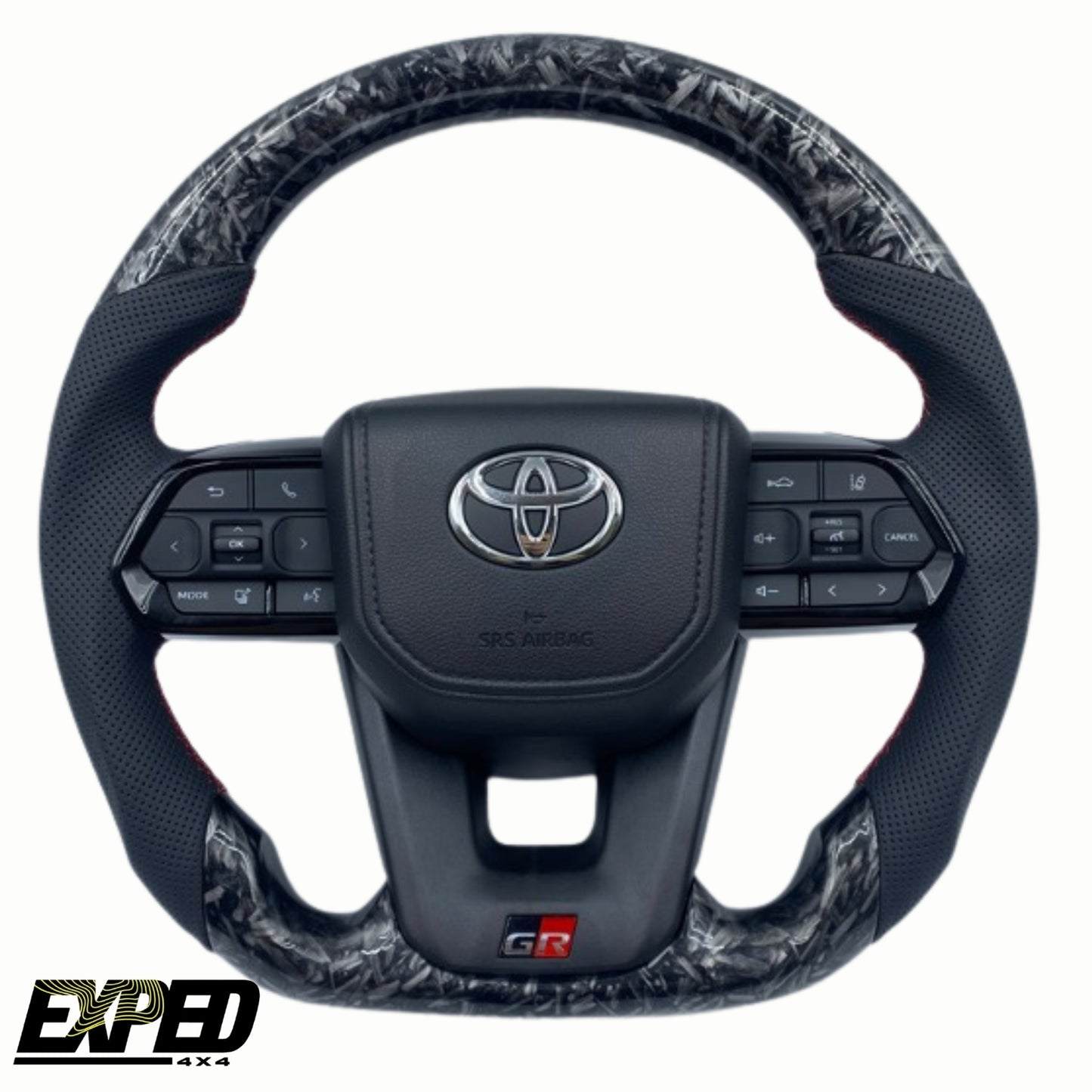 Toyota 70 Series Forged Carbon GR Steering Wheel Upgrade