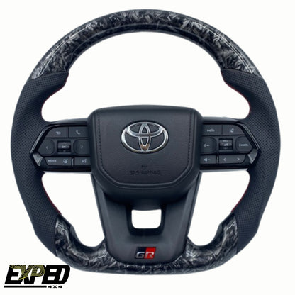 Toyota 70 Series Forged Carbon GR Steering Wheel Upgrade
