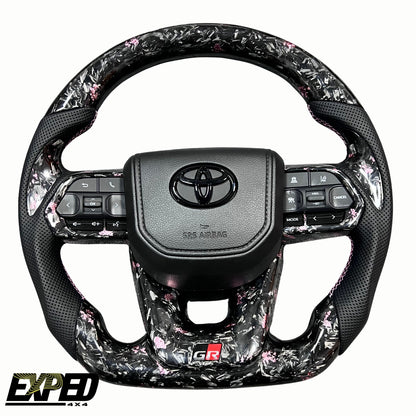 Toyota 70 Series Forged Carbon GR Steering Wheel Upgrade